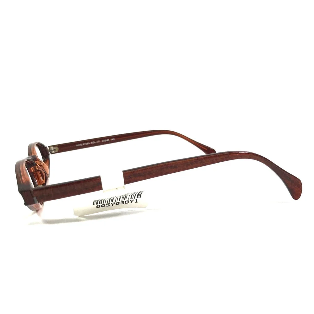 ogi Petite Eyeglasses Frames MOD. A7053 COL. 171 Brown Oval Full Rim 44-20-140